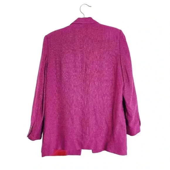 Christian Dior Rare Vintage Fuchsia Blazer Women's Size 14 - Picture 6 of 9
